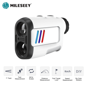 Laser Rangefinder PF2E 7Â° Big Field Golf Distance Meter Golf Range Finder support Two-Point Height and DIY; Hunting