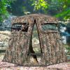 360Â° One Way See Through Ground Hunting Blind for Deer and Turkey Hunting