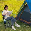 360Â° Swivel Hunting Chair Portable Foldable Hunting Chair with Mesh Cup Holder and Storage Pockets
